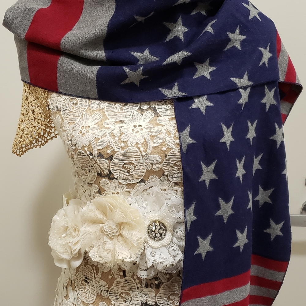 🇺🇲 Americana 🇺🇲 Flag Scarf - Unisex - Picture 8 of 8